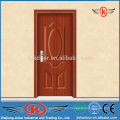 JK-P9222 Interior mdf pvc flush puerta de madera de teca diseños de puertas principales